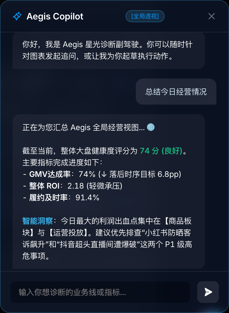 全局 AI 伴随副驾驶